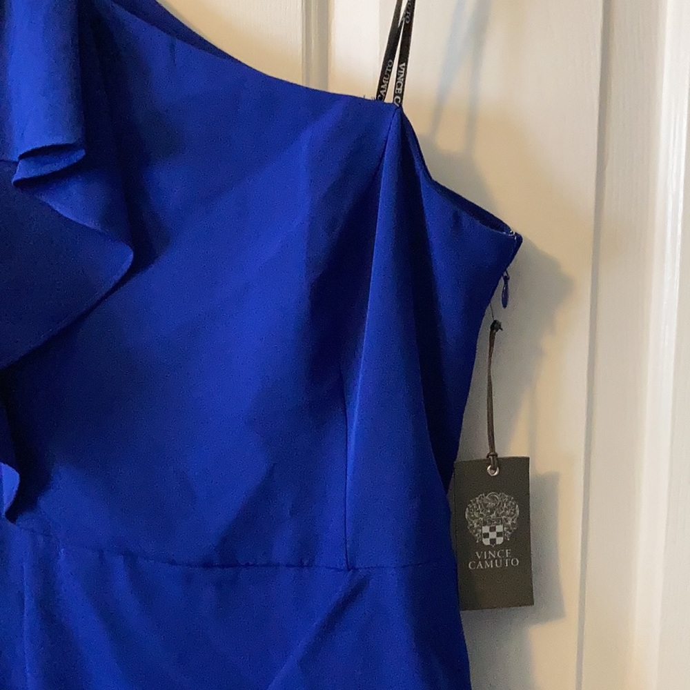 Vince Camuto one shoulder ruffle hight low nwt size 16 - Picture 4 of 4